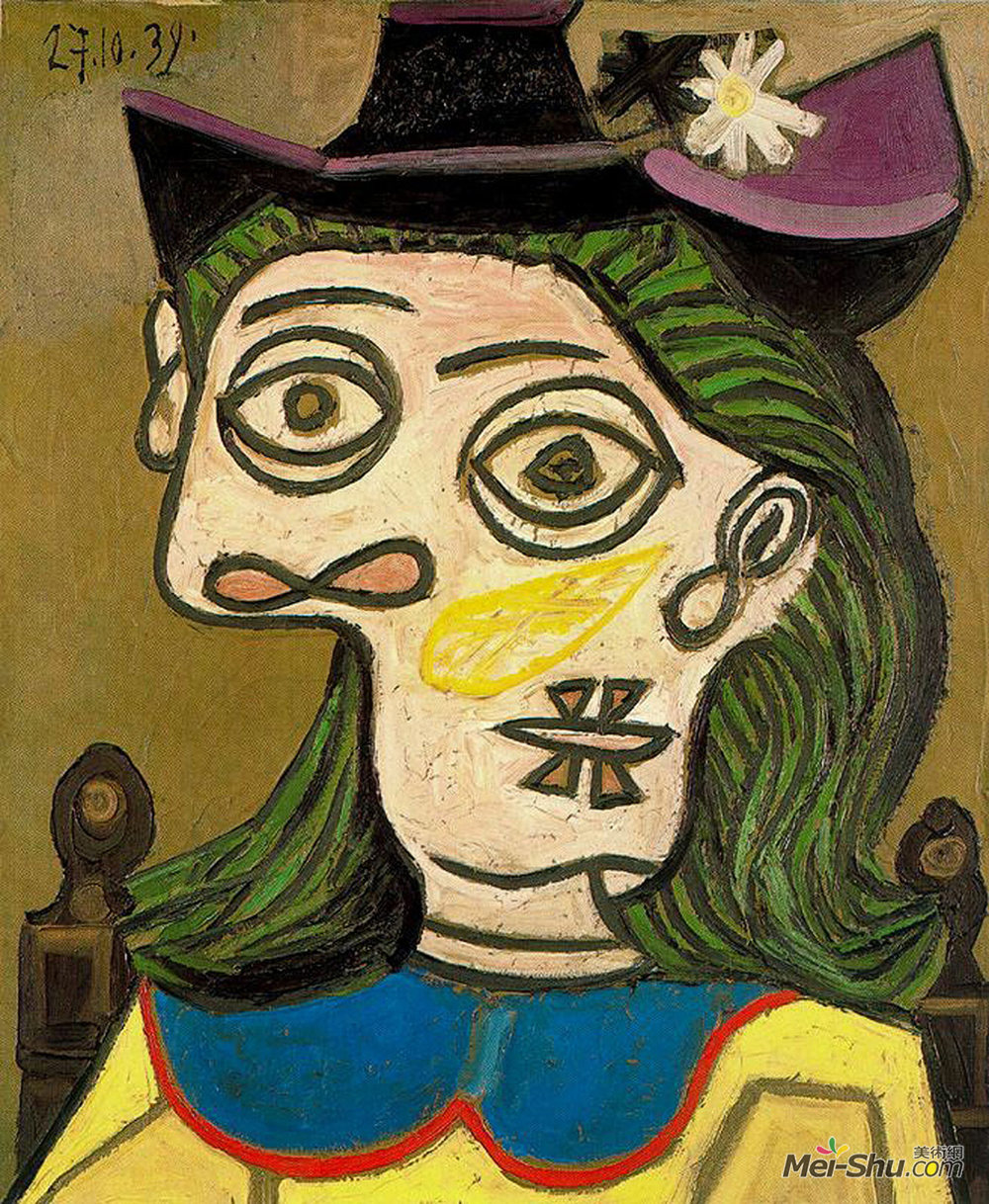 巴勃罗·毕加索(Pablo Picasso)高清作品《玛尔》