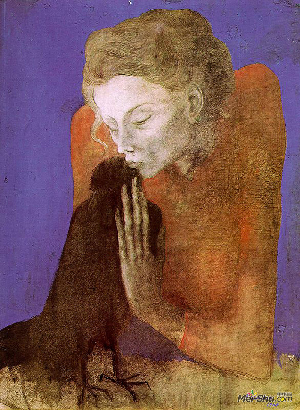 巴勃罗·毕加索(Pablo Picasso)高清作品《乌鸦女人》