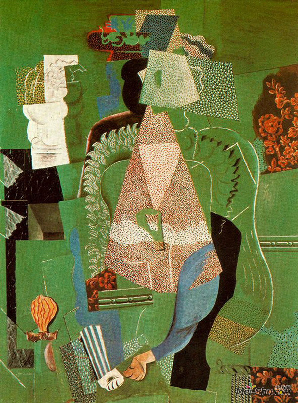 巴勃罗·毕加索(Pablo Picasso)高清作品《少女画像》