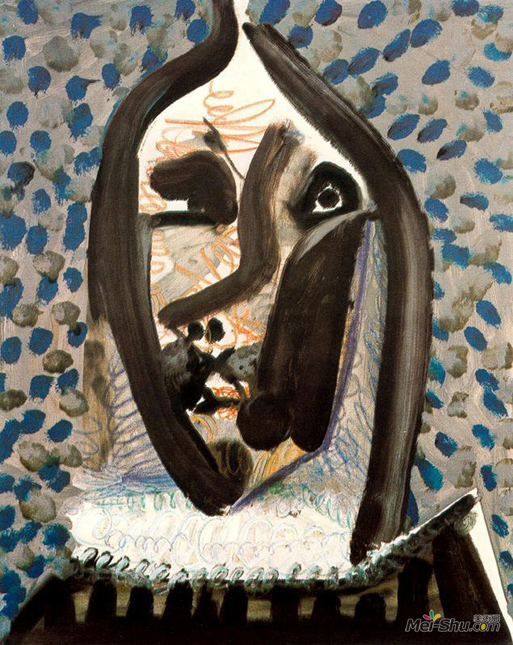 巴勃罗·毕加索(Pablo Picasso)高清作品《人头》
