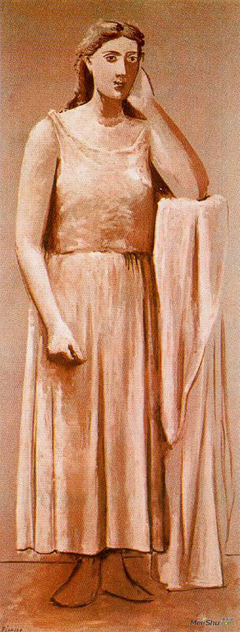 巴勃罗·毕加索(Pablo Picasso)高清作品《希腊女人》