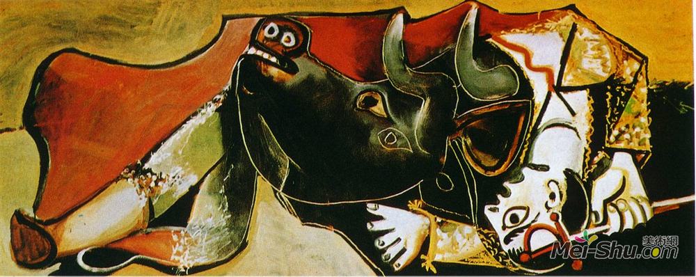 巴勃罗·毕加索(Pablo Picasso)高清作品《斗牛场（托雷罗复活）》