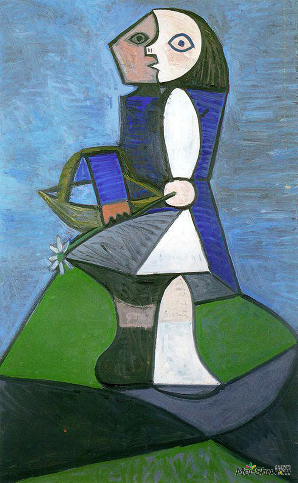 《花之子》巴勃罗·毕加索(pablo picasso)高清作品欣赏