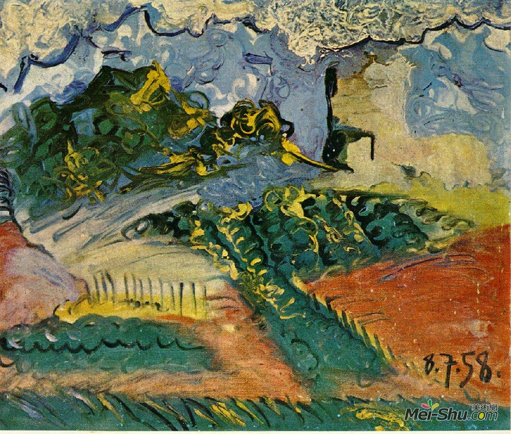 巴勃罗·毕加索(Pablo Picasso)高清作品《无题》