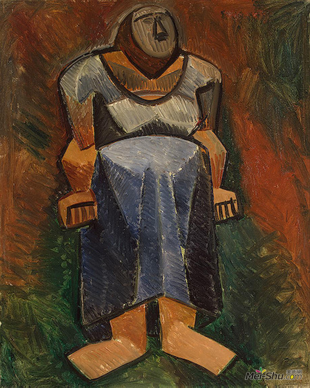 巴勃罗·毕加索(Pablo Picasso)高清作品《农妇》