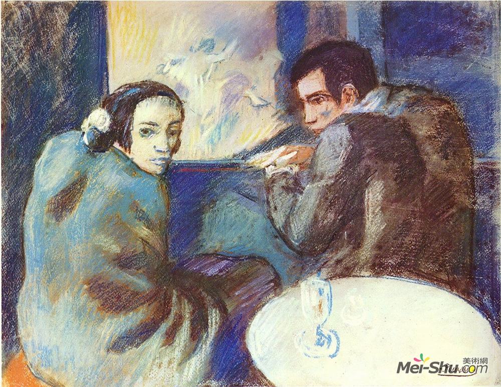 巴勃罗·毕加索(Pablo Picasso)高清作品《酒店里的场景》