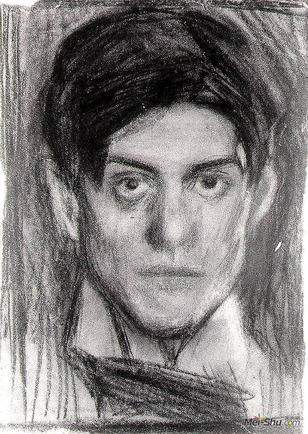 巴勃罗·毕加索(Pablo Picasso)高清作品《自画像》