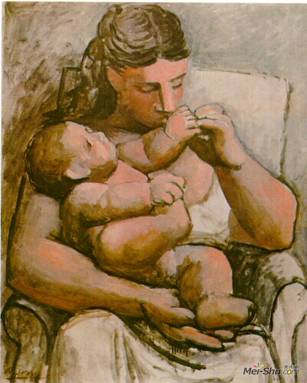 巴勃罗·毕加索(Pablo Picasso)高清作品《母子》