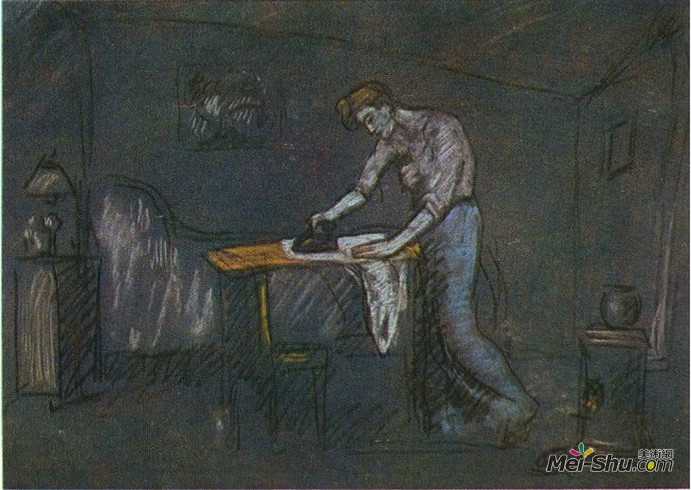 巴勃罗·毕加索(Pablo Picasso)高清作品《熨斗的房间》