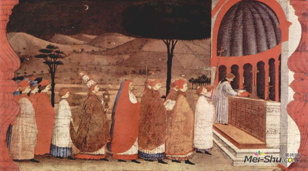 保罗·乌切洛(Paolo Uccello)高清作品《Procession of re-ordained in a&am》