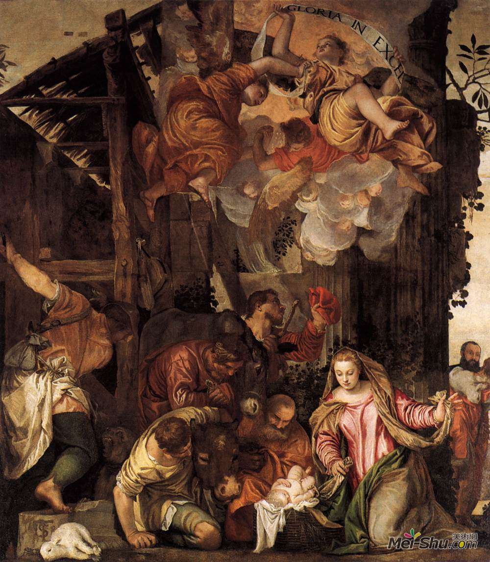保罗·委罗内塞(Paolo Veronese)高清作品《牧羊人的朝拜》