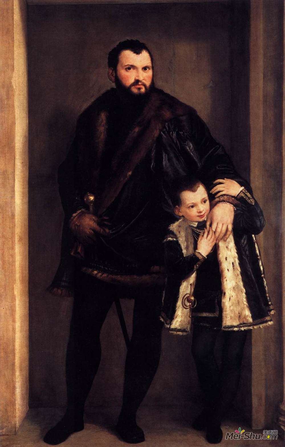 保罗·委罗内塞(Paolo Veronese)高清作品《Iseppo and Adriano da Porto》