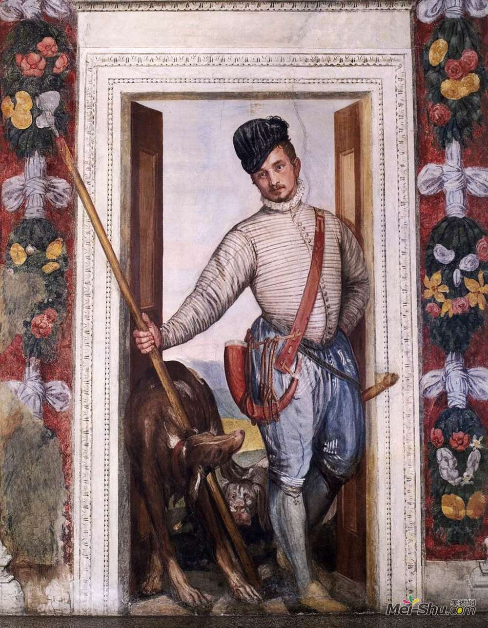 《狩猎服装的贵族》保罗·委罗内塞(paolo veronese)高清作品欣赏
