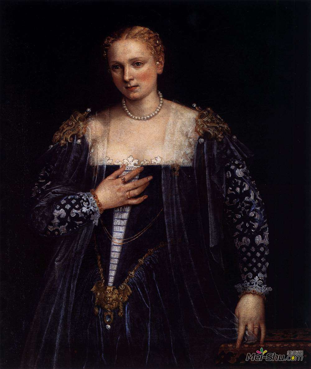 保罗·委罗内塞(Paolo Veronese)高清作品《威尼斯的女人肖像（美丽的纳尼）》