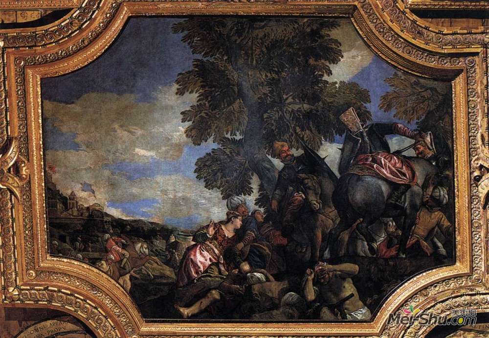 保罗·委罗内塞(Paolo Veronese)高清作品《斯卡塔里围攻》