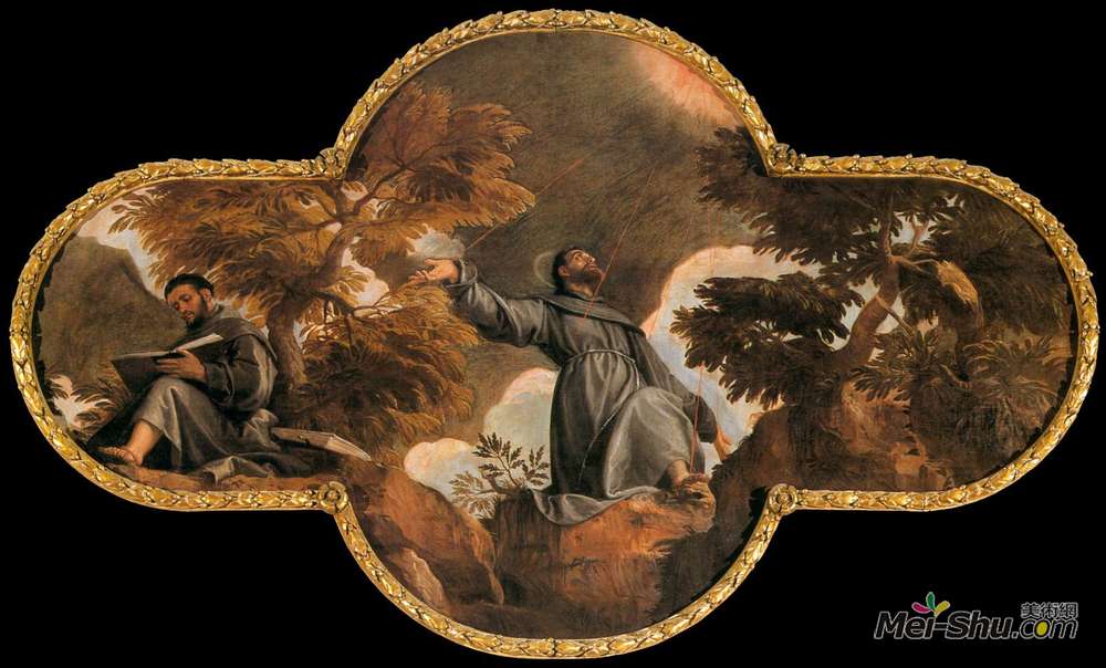 保罗·委罗内塞(Paolo Veronese)高清作品《狂喜中的圣弗兰西斯》