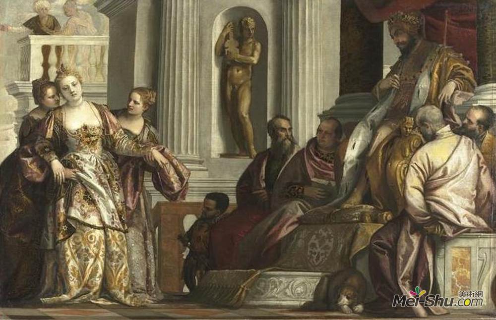 保罗·委罗内塞(Paolo Veronese)高清作品《埃丝特的昏厥》