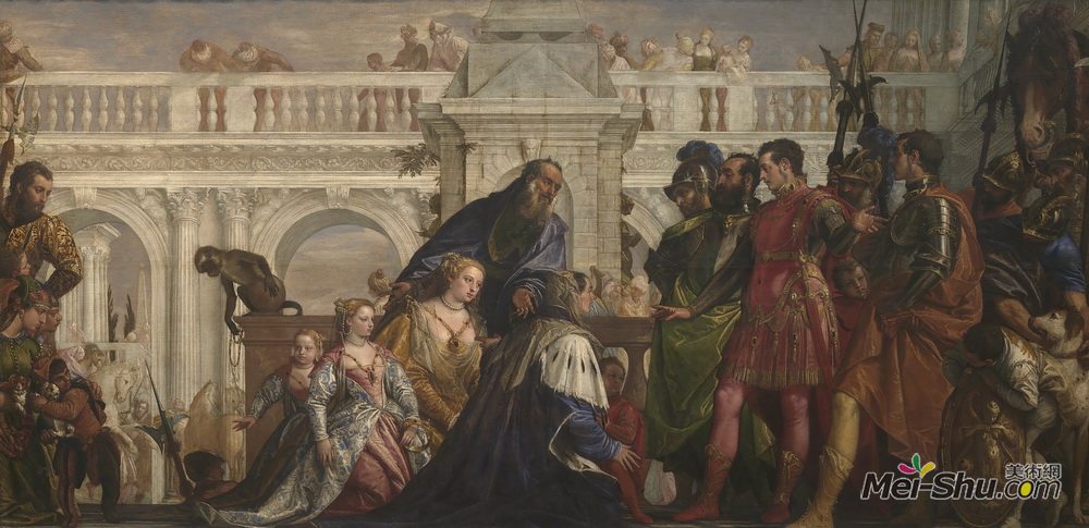 保罗·委罗内塞(Paolo Veronese)高清作品《亚力山大前大流士家族》
