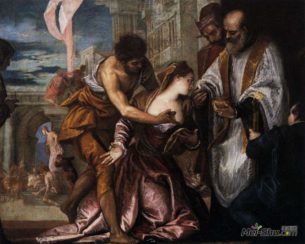保罗·委罗内塞(Paolo Veronese)高清作品《圣露西的殉难和最后的圣餐》