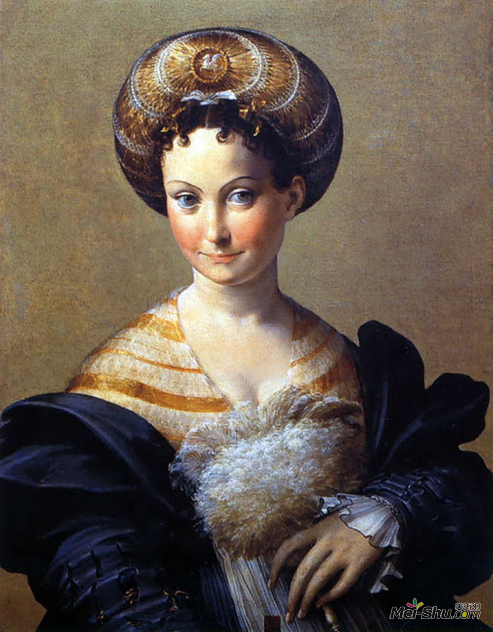 帕米贾尼诺(Parmigianino)高清作品《土耳其奴隶》