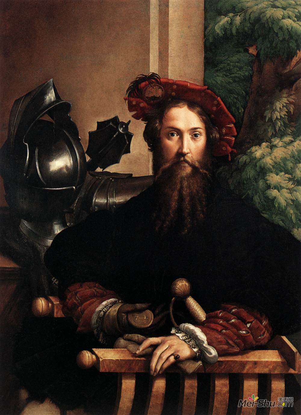 帕米贾尼诺(Parmigianino)高清作品《Portrait of Gian Galeazzo Sanvitale》