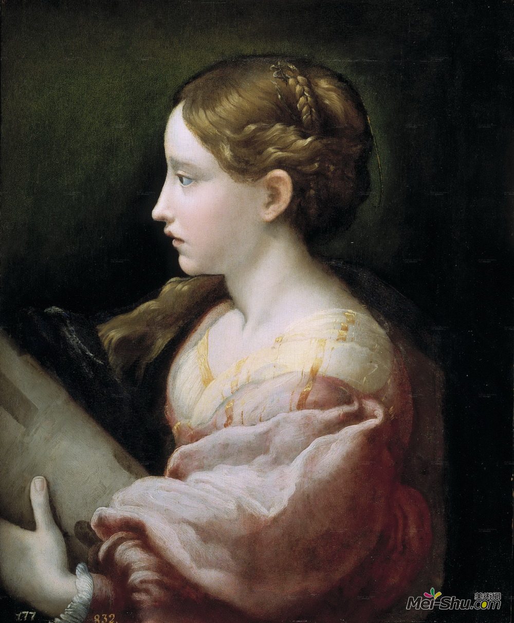 帕米贾尼诺(Parmigianino)高清作品《圣·芭芭拉》