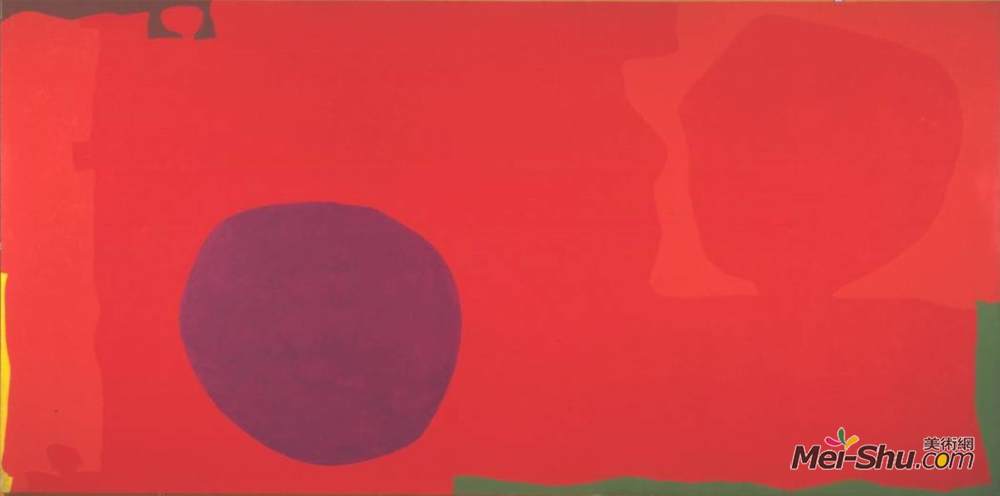 帕特里克·赫伦(Patrick Heron)高清作品《紫罗兰、红宝石、绿宝石、柠檬和威尼斯的镉》