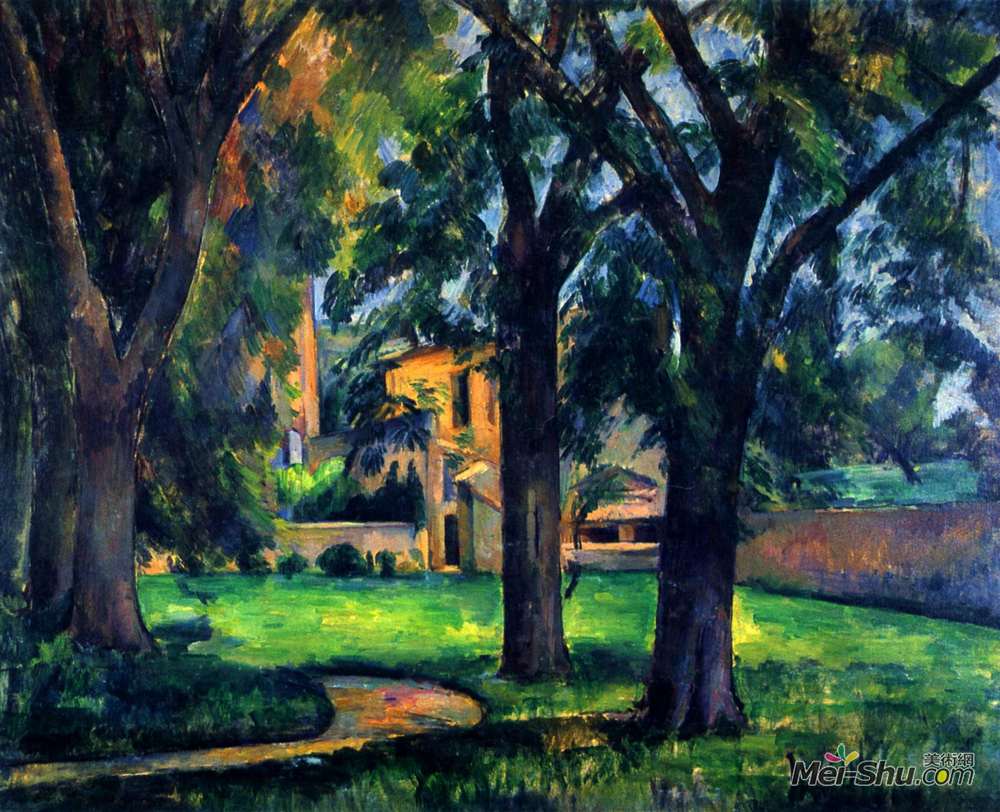 保罗·塞尚(Paul Cezanne)高清作品《栗树农场》