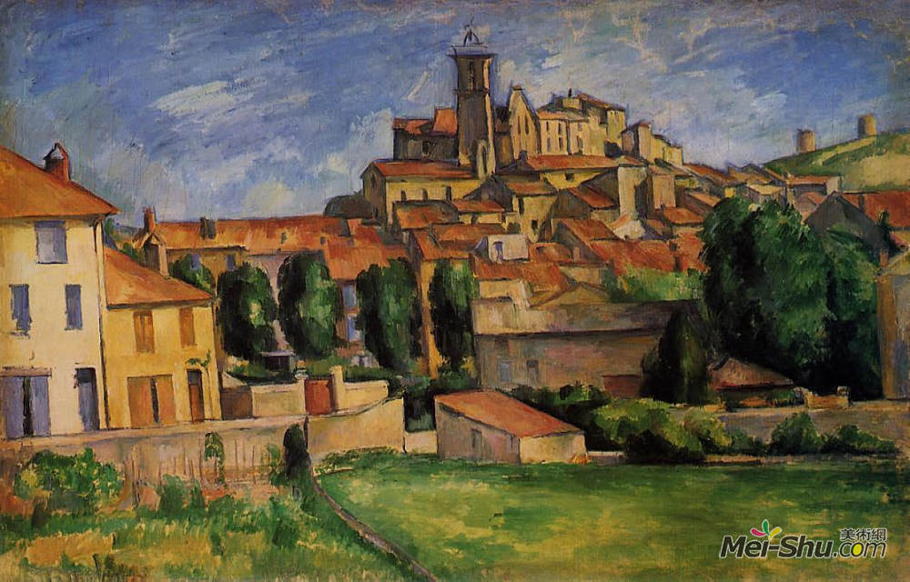 保罗·塞尚(Paul Cezanne)高清作品《加丹（水平视图）》