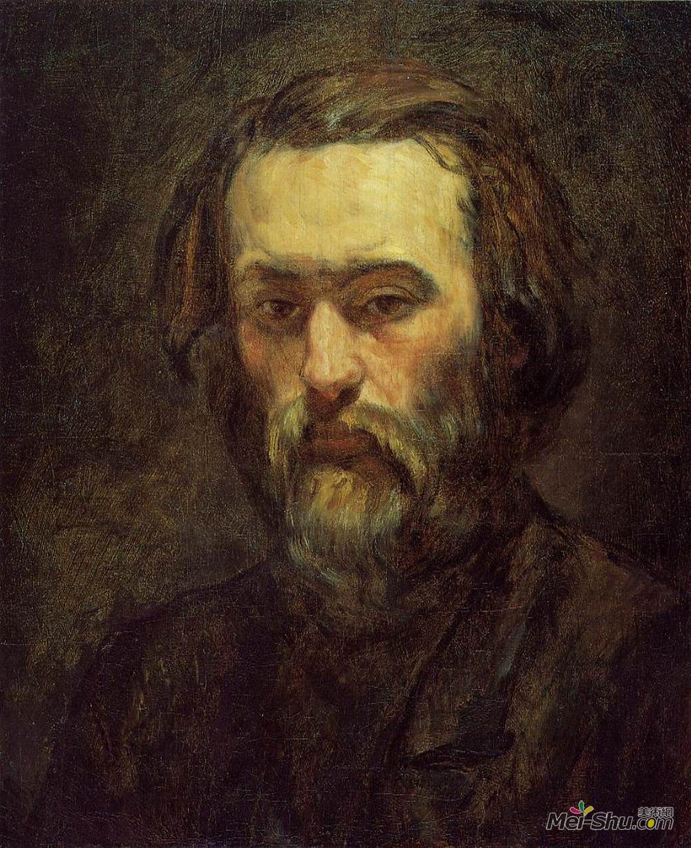 保罗·塞尚(Paul Cezanne)高清作品《男人肖像》