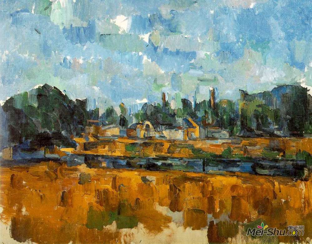 保罗·塞尚(Paul Cezanne)高清作品《河岸》