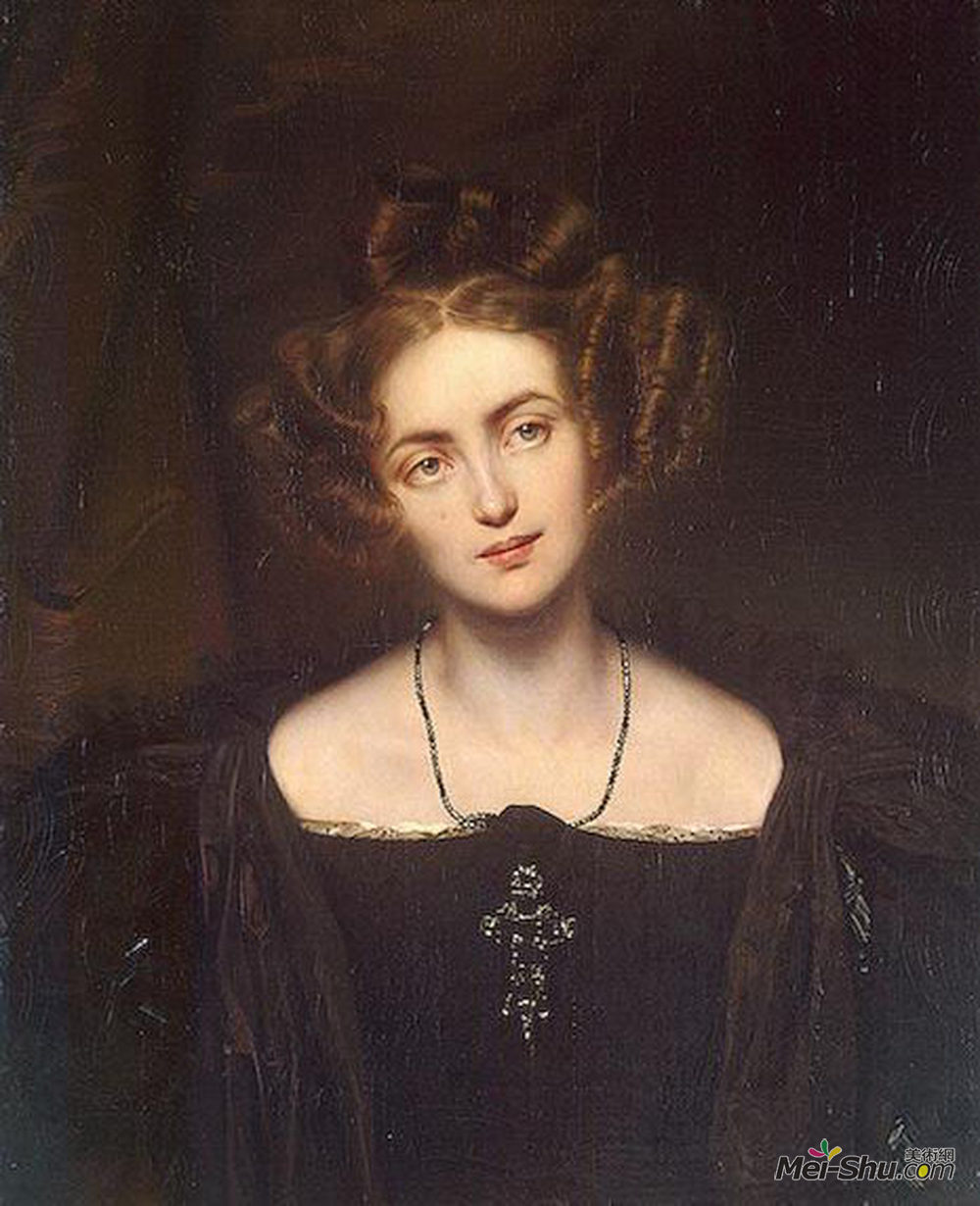 保罗·德拉罗什(paul delaroche)高清作品:portrait of henrietta