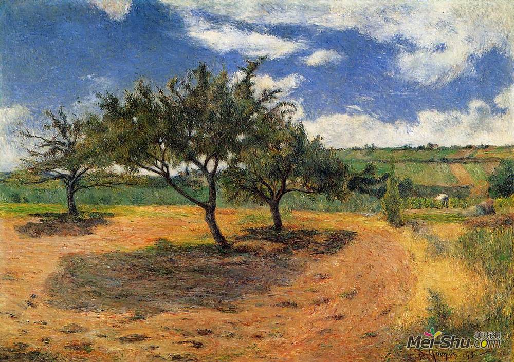 保罗·高更(Paul Gauguin)高清作品《盛开的苹果树》