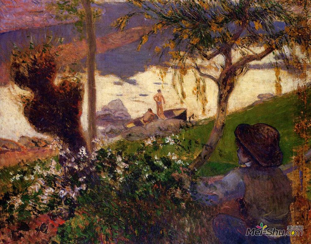 保罗·高更(Paul Gauguin)高清作品《布莱顿男孩在阿文河畔》