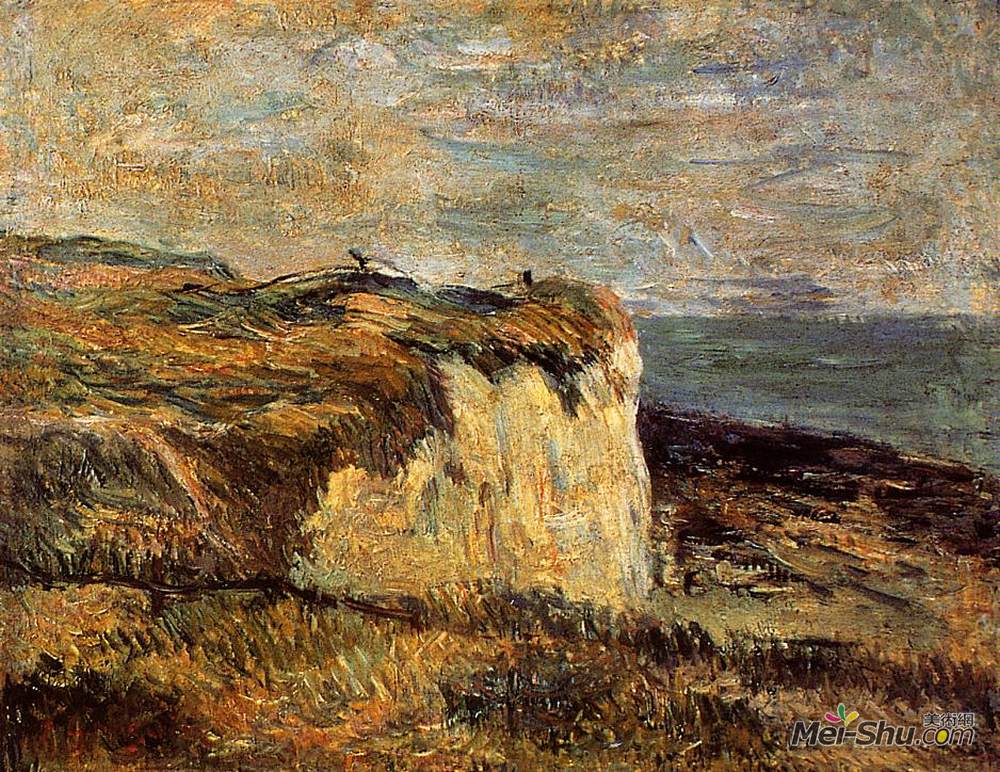 保罗·高更(Paul Gauguin)高清作品《迪耶普附近的悬崖》