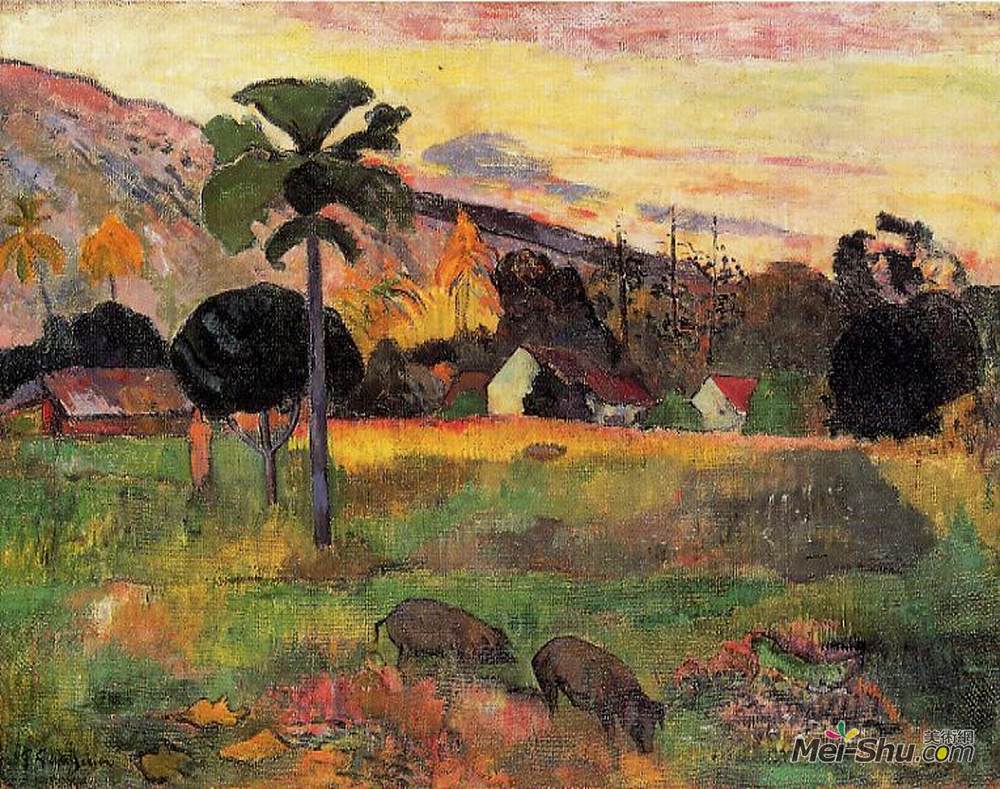 保罗·高更(Paul Gauguin)高清作品《来这里》