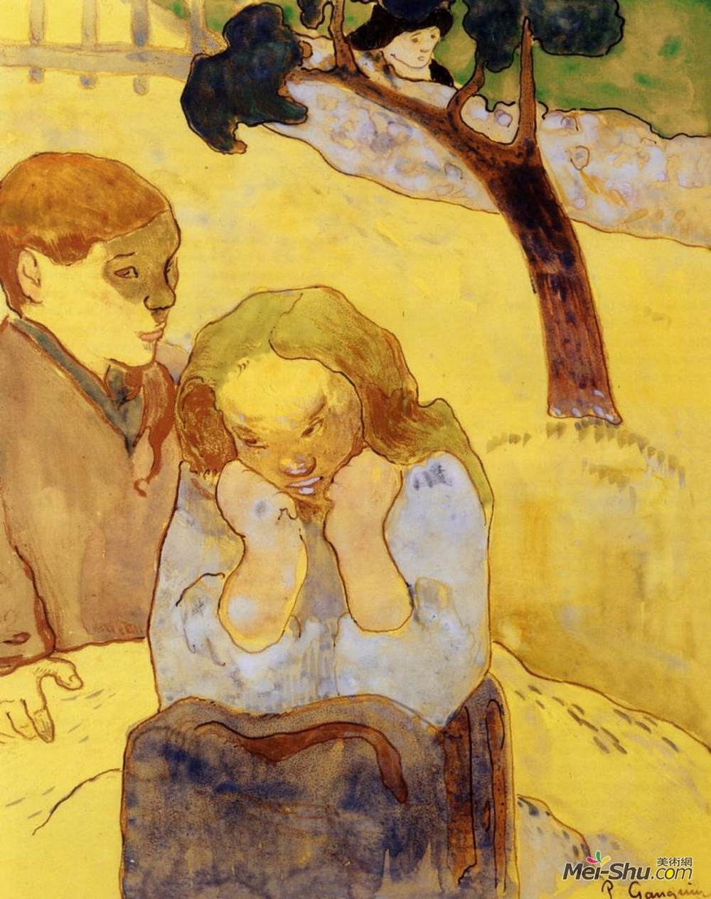 保罗·高更(Paul Gauguin)高清作品《人类苦难》
