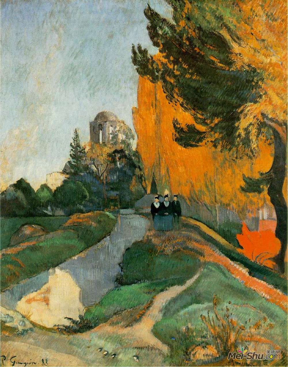 保罗·高更(Paul Gauguin)高清作品《遗迹阿利斯康》