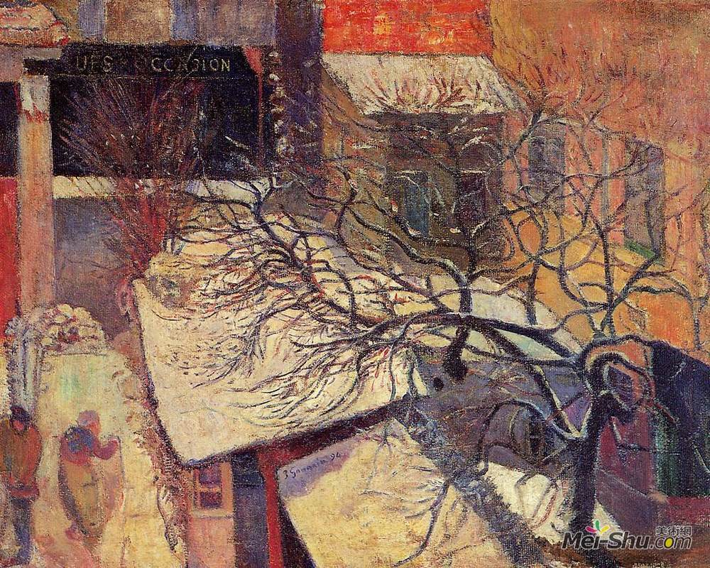 保罗·高更(Paul Gauguin)高清作品《雪中的巴黎》