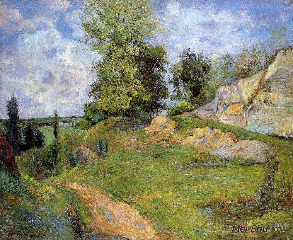 保罗·高更(Paul Gauguin)高清作品《庞托斯二世的采石场》
