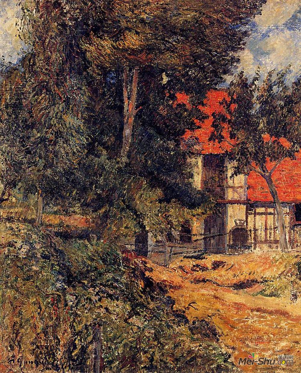 保罗·高更(Paul Gauguin)高清作品《在迪耶普附近安稳》
