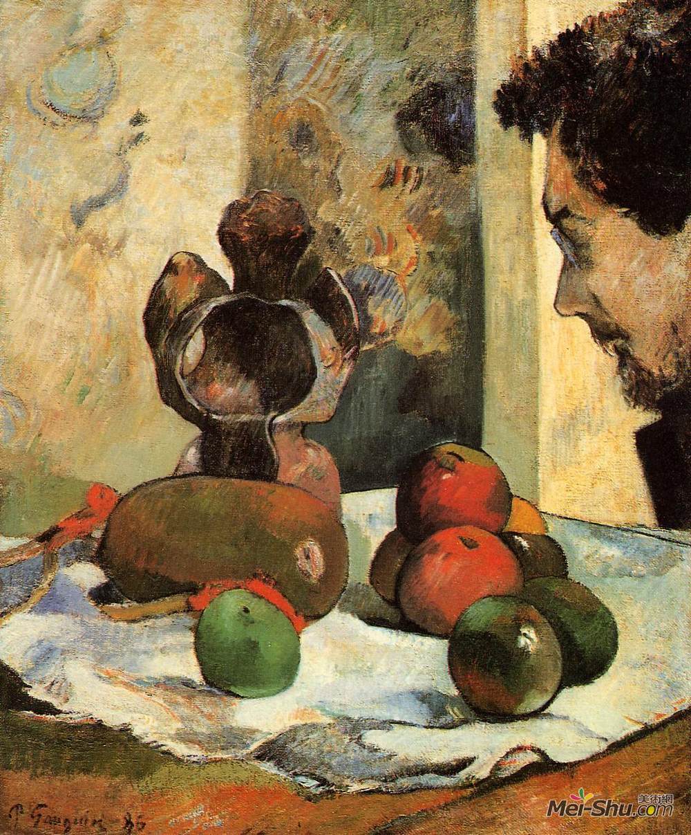 保罗·高更(Paul Gauguin)高清作品《静物与拉瓦尔简介》