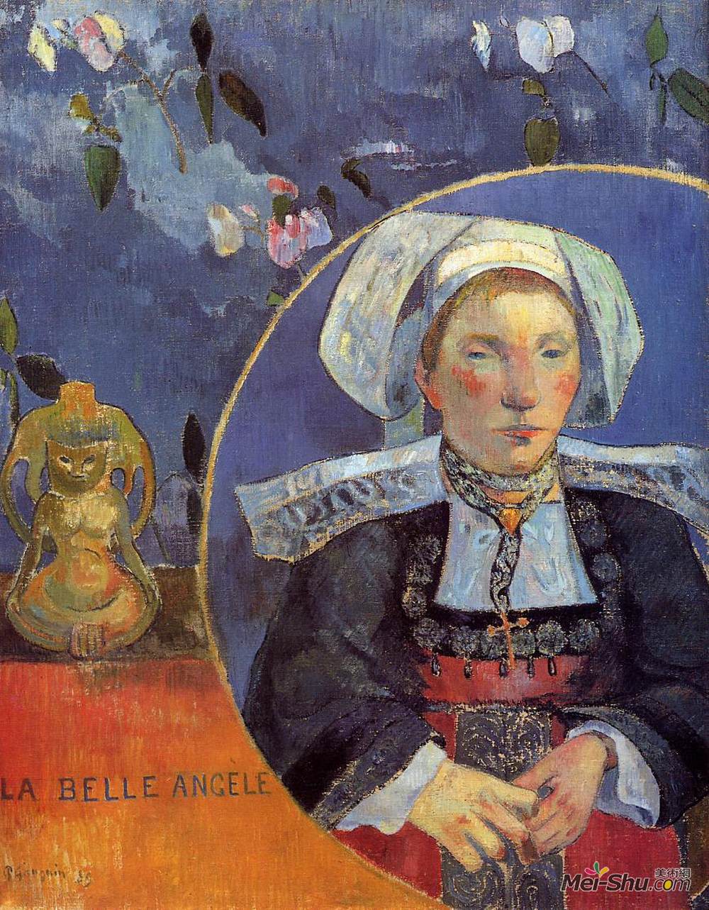 保罗·高更(Paul Gauguin)高清作品《美丽天使（女主人安吉莉萨特夫人）》