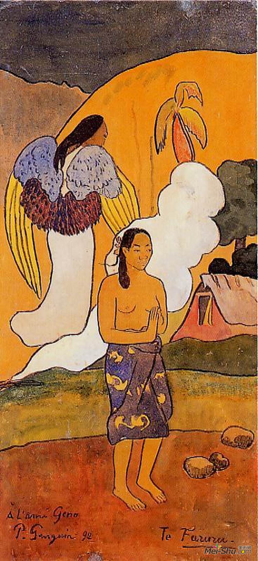 《邂逅》保罗·高更(paul gauguin)高清作品欣赏