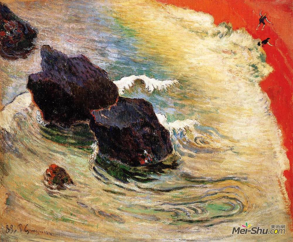保罗·高更(Paul Gauguin)高清作品《波浪》