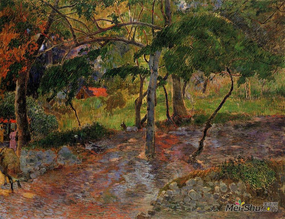 保罗·高更(Paul Gauguin)高清作品《马提尼克热带景观》