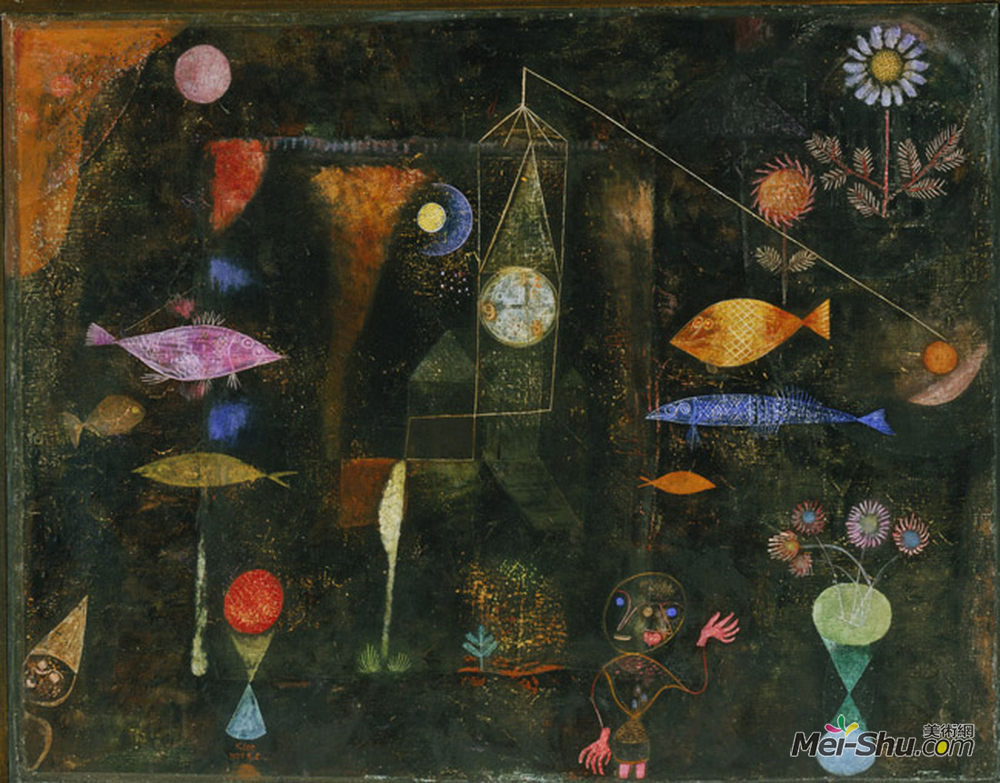 保罗·克利(Paul Klee)高清作品《鱼魔法》