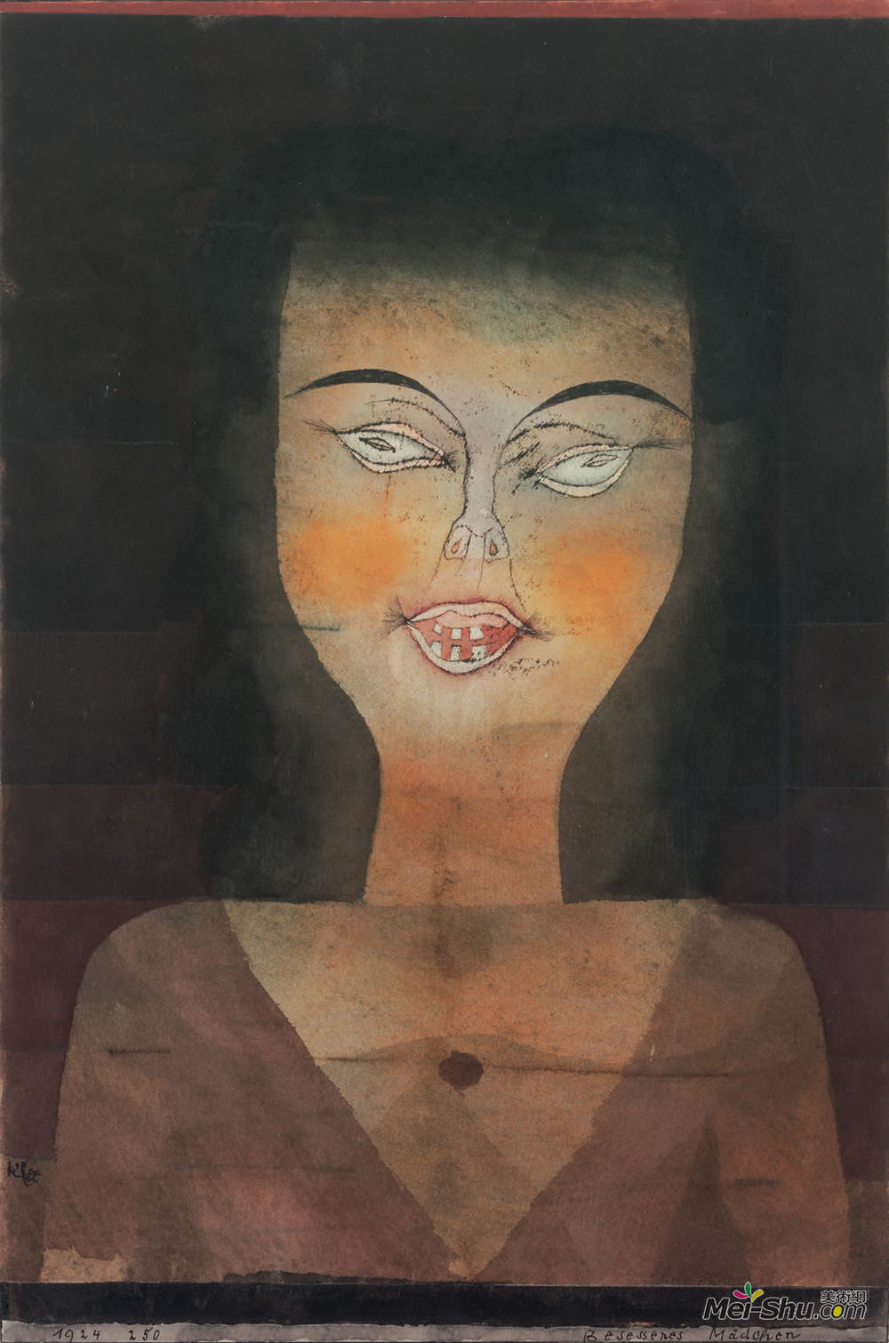 保罗·克利(Paul Klee)高清作品《有魅力的女孩》