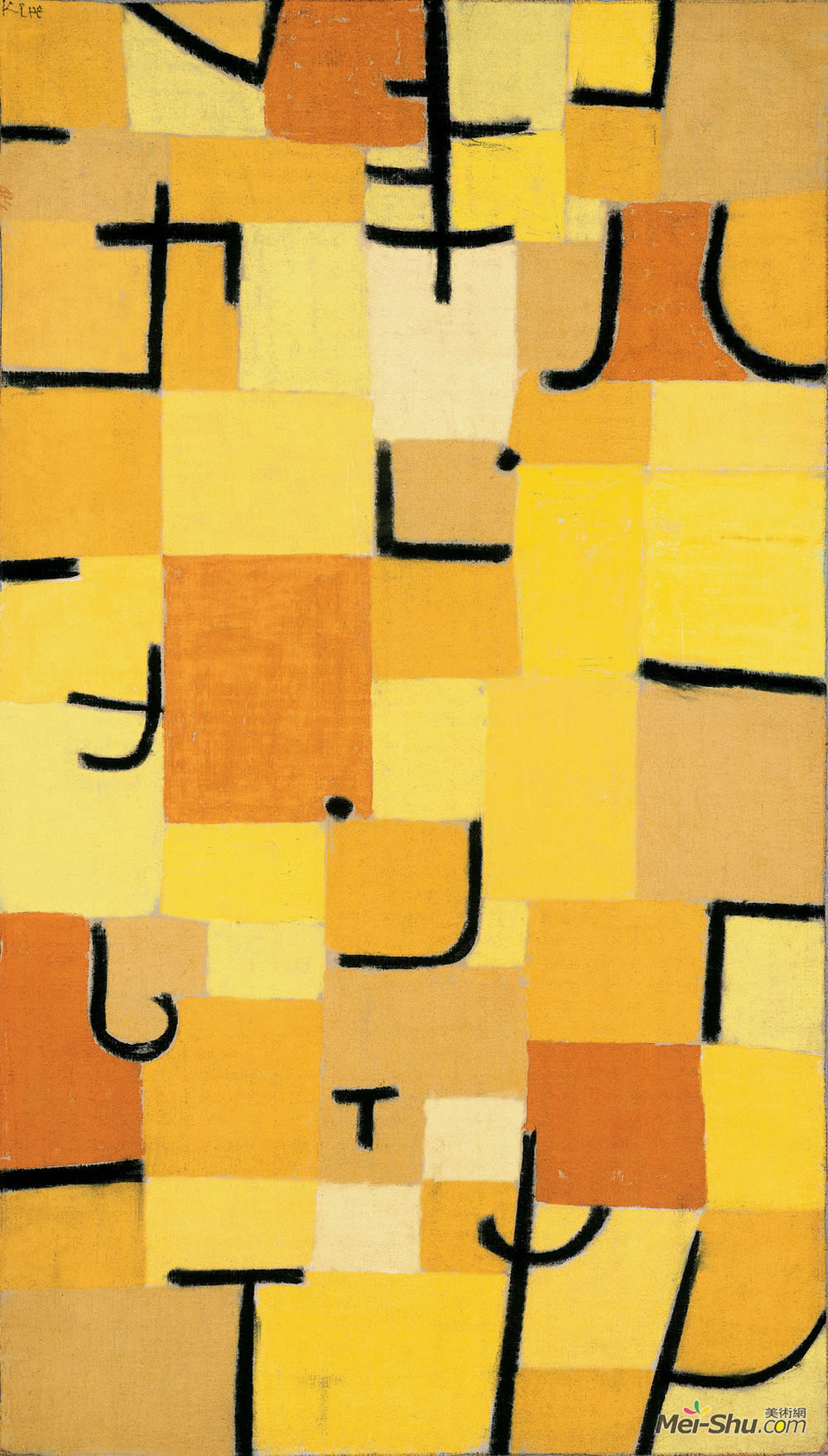 保罗·克利(Paul Klee)高清作品《黄色文字》