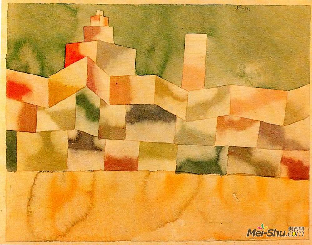 保罗·克利(Paul Klee)高清作品《东方建筑》